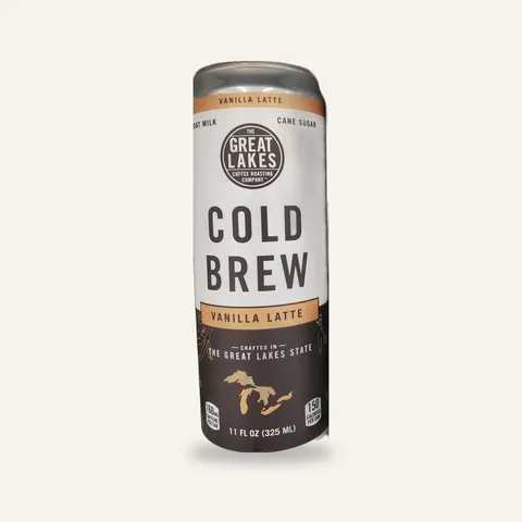 Great Lakes Coffee Roasting Company Cold Brew Vanilla Latte can