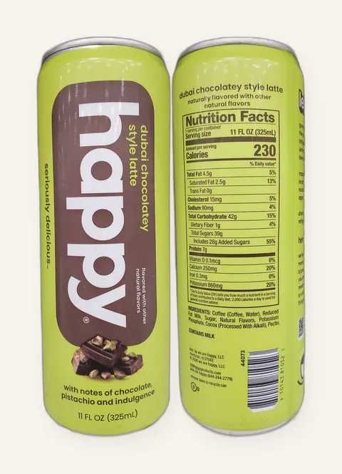 Happy Dubai Chocolatey Style Latte can