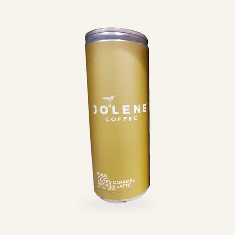 Jolene Coffee Gold Salted Caramel Oat Milk Latte can