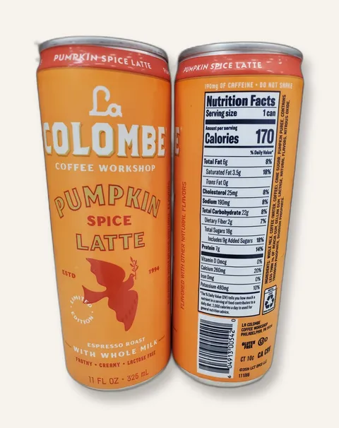 La Colombe Pumpkin Spice Draft Latte can