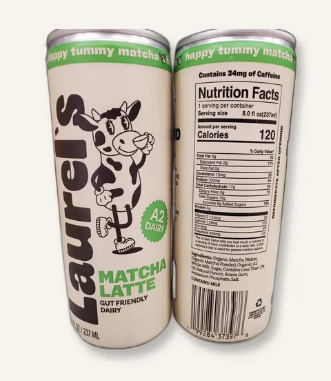 Laurel's Matcha Latte can