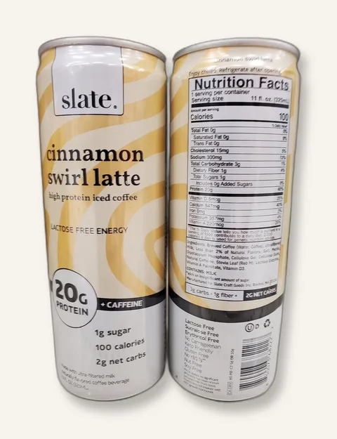Slate Cinnamon Swirl Latte can