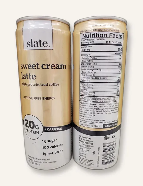 Slate Sweet Cream Latte can