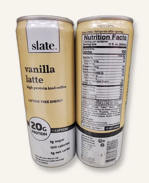 Slate Vanilla Latte can