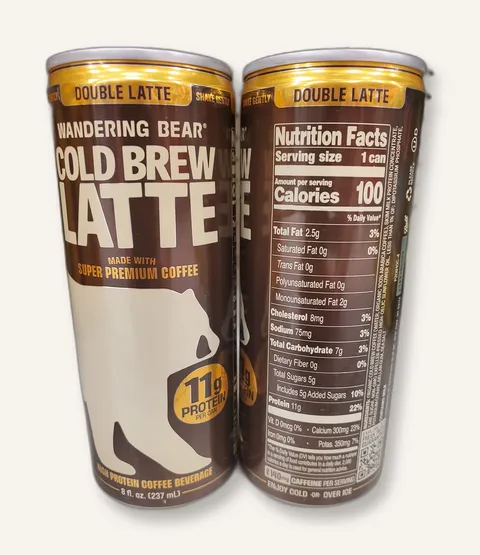 Wandering Bear Double Latte can